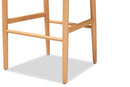 Cipally Natural Brown 2Pc Bar Stool Set Baxton