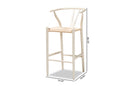 Cipally White 2Pc Bar Stool Set Baxton