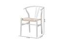 Cipally Modern White 2Pc Dining Chair Set Baxton