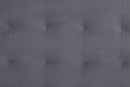 Eliana Gray Velvet Fabric Dark Brown Queen Size Platform Bed Baxton