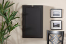 Giselle Dark Brown Wall-Mounted Folding Desk Baxton