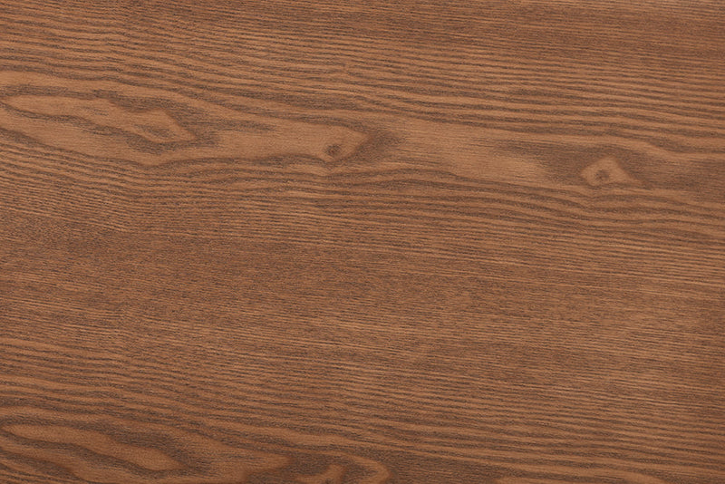 Bishop Ash Walnut Queen Size Platform Bed Baxton