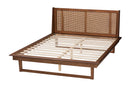 Terra Walnut Brown Queen Size Platform Bed Baxton