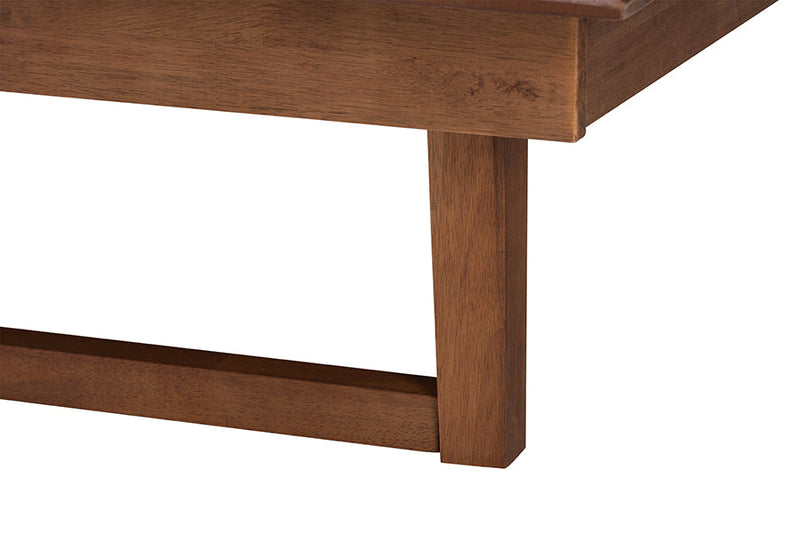 Terra Walnut Brown Queen Size Platform Bed Baxton
