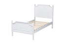 Nox White Full Size Platform Bed Baxton