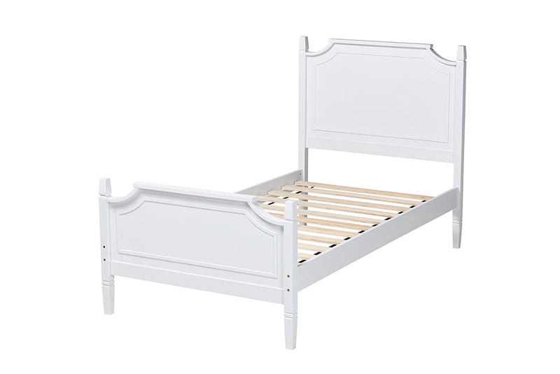Nox White Twin Size Platform Bed Baxton