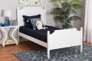 Nox White Full Size Platform Bed Baxton