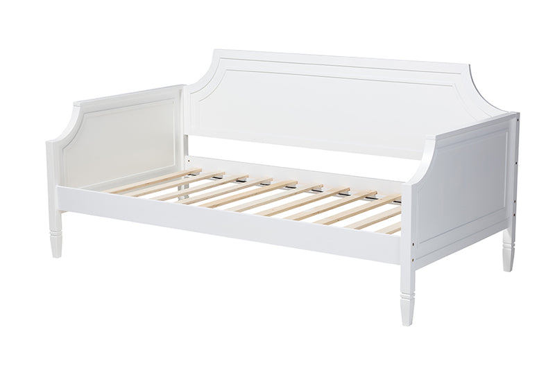 Nox Classic and Traditional White Finished Wood Full Size Daybed