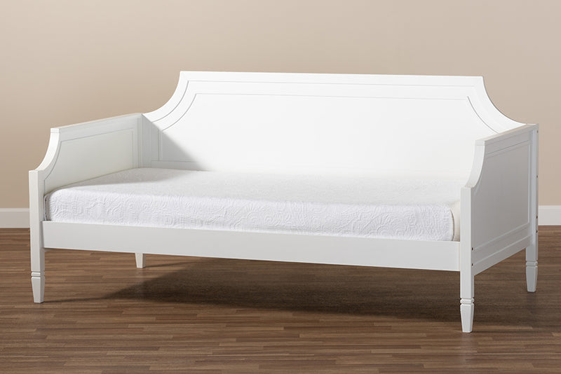 Nox Classic and Traditional White Finished Wood Full Size Daybed