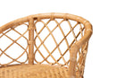 Jacinda Natural Brown Rattan Counter Stool Baxton