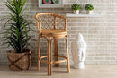 Jacinda Natural Brown Rattan Counter Stool Baxton