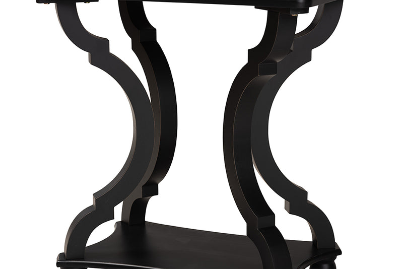 Sumana Classic and Traditional Black Wood End Table