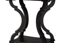 Sumana Black Wood End Table Baxton