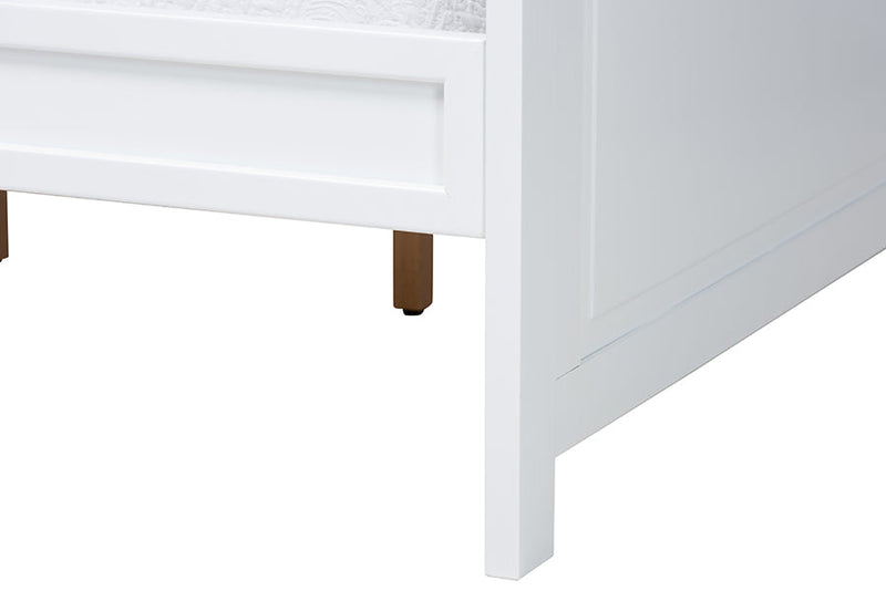 Dariana White Twin Size Daybed Baxton