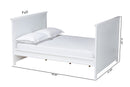 Dariana White Full Size Daybed Baxton