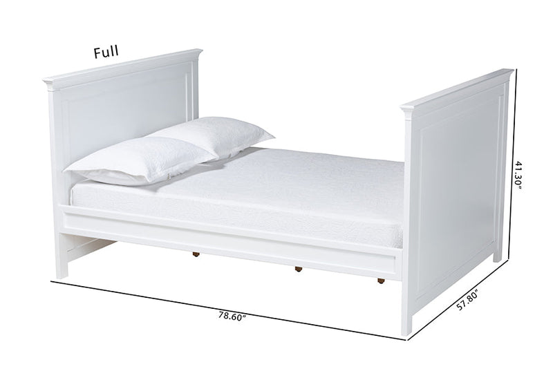 Dariana White Twin Size Daybed Baxton