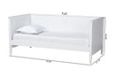Finley White Twin Size Daybed Baxton