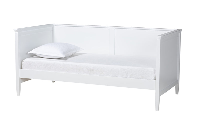 Finley Classic and Traditional White Finished Wood Twin Size Daybed