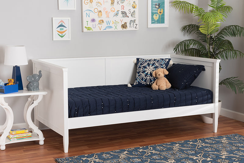 Finley Classic and Traditional White Finished Wood Twin Size Daybed