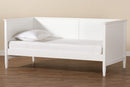 Finley White Twin Size Daybed Baxton