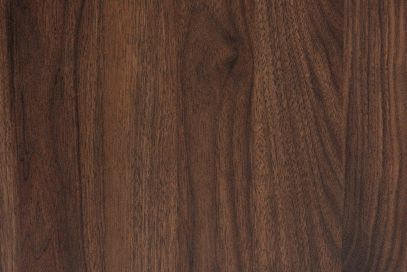 Davina Walnut Brown and Gold Metal 8-Drawer Dresser Baxton