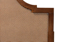 Abilene Ash Walnut and Rattan Queen Size Headboard Baxton