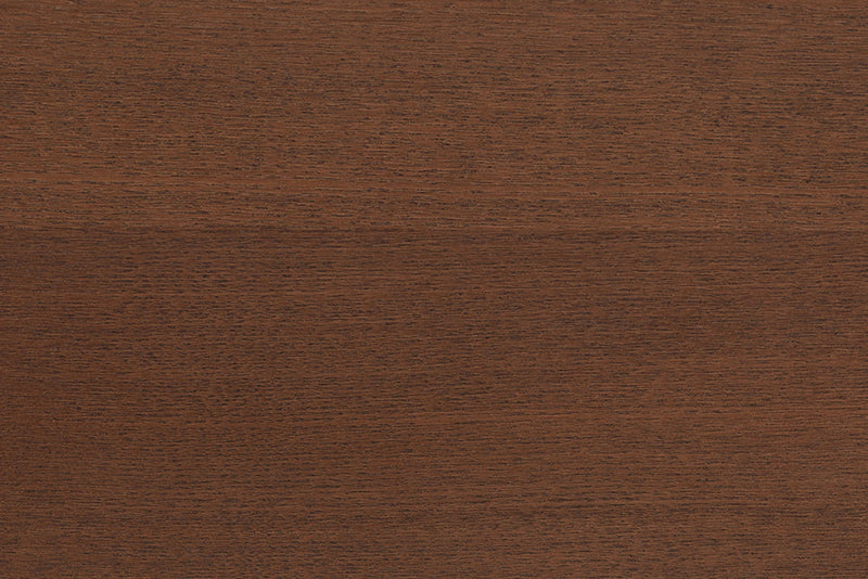 Acelynn Gray Fabric and Walnut Brown Wood Queen Size Platform Bed Baxton