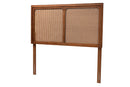 Lavali Ash Walnut King Size Headboard w/Rattan Baxton