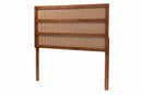 Mana Ash Walnut King Size Headboard w/Rattan Baxton