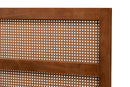 Mana Ash Walnut Queen Size Headboard w/Rattan Baxton