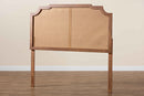 Tori Ash Walnut King Size Headboard w/Rattan Baxton
