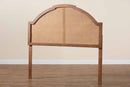Reneau Ash Walnut King Size Headboard w/Rattan Baxton