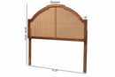 Reneau Ash Walnut King Size Headboard w/Rattan Baxton