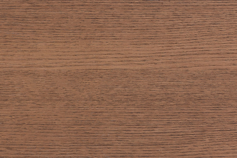 Devika Walnut Brown Wood and Rattan Queen Size Platform Bed Baxton