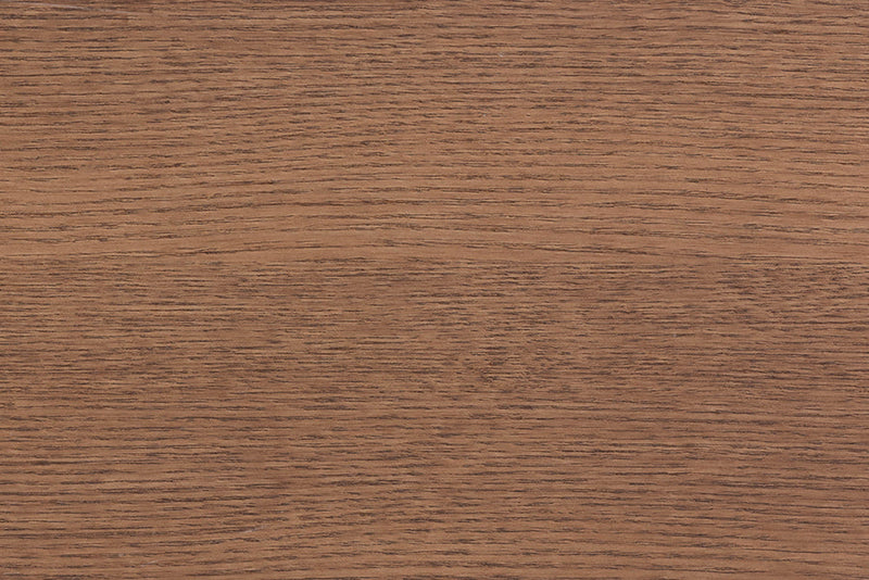 Lanoma Walnut Brown Wood and Rattan Queen Size Platform Bed Baxton