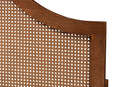 Wyatt Ash Walnut King Size Headboard w/Rattan Baxton