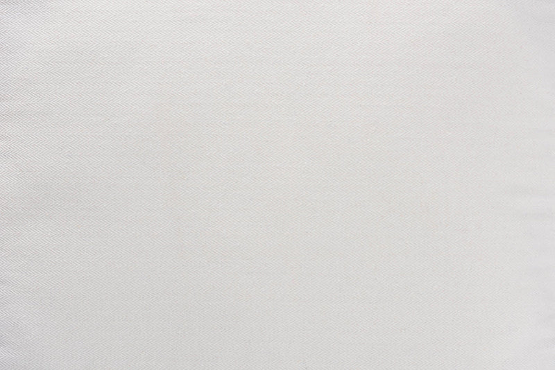 Legende White Fabric Upholstered and Natural Brown Rattan Armchair Baxton