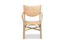 Aliana Natural Brown Finished Rattan Dining Chair Baxton