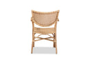Aliana Natural Brown Finished Rattan Dining Chair Baxton