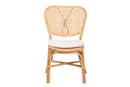 Santiago Natural Brown Finished Rattan Dining Chair Baxton