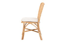 Santiago Natural Brown Finished Rattan Dining Chair Baxton