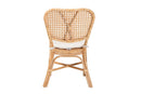 Santiago Natural Brown Finished Rattan Dining Chair Baxton