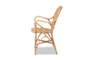 Noelia Natural Brown Finished Rattan Dining Chair Baxton
