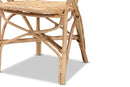 Noelia Natural Brown Finished Rattan Dining Chair Baxton