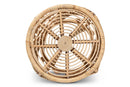 Cinzia Natural Brown Finished Rattan End Table Baxton