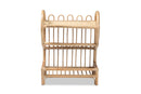 Blanca Natural Brown Finished Rattan 2-Tier Display Shelf Baxton