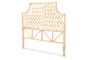 Mattia Natural Brown Rattan Queen Size Standalone Headboard Baxton