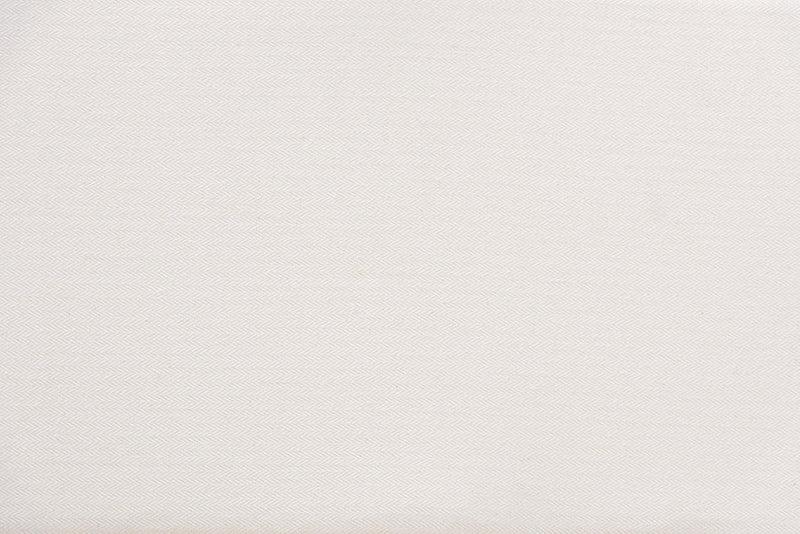 Nissa White Fabric Upholstered and Natural Brown Finished Rattan Accent Chair Baxton
