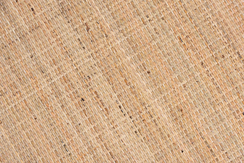 Nissa Natural Brown Finished Rattan 2Pc End Table Set Baxton