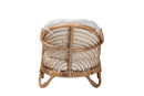 Mathias Natural Brown Antique Rattan Armchair Baxton